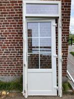 PVC deur met glas, Doe-het-zelf en Bouw, Raamkozijnen en Schuifdeuren, Gebruikt, Ophalen