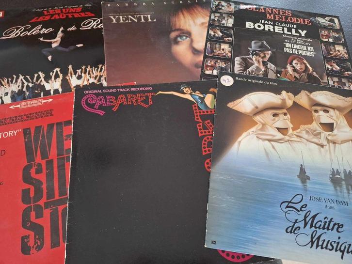 Lot 20 x Lp's Vinyl - Soundtrack 33" (A), Cd's en Dvd's, Vinyl | Filmmuziek en Soundtracks, Gebruikt, 12 inch, Ophalen of Verzenden