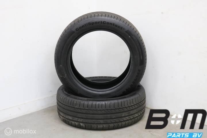 2 x 2355519 101W Continental 5 AO 6.5mm 235-55-19, Auto-onderdelen, Banden en Velgen, Band(en), Gebruikt