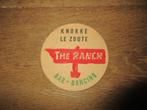 KLEIN BIERVILTJE R/V THE RANCH BAR DANCING KNOKKE ZOUTE, Ophalen of Verzenden, Zo goed als nieuw, Viltje(s)