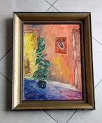 schilderij olieverf mooie kleuren stilleven + mooie kader, Ophalen