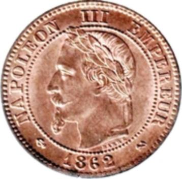2 centimes Napoléon III 1862 K