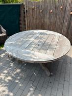Houten tafel met 6 stoelen, Tuin en Terras, Tuinstoelen, Ophalen, Gebruikt