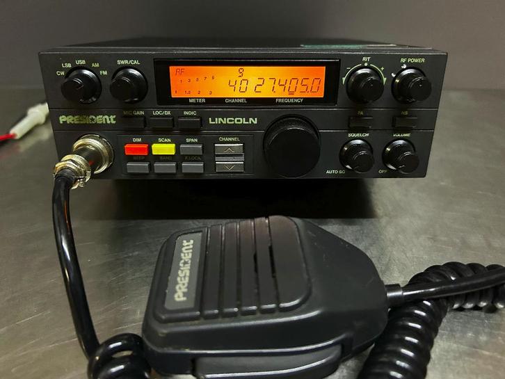 CB President Lincoln 1 27Mc, Télécoms, Émetteurs & Récepteurs, Utilisé, Émetteur et Récepteur, Enlèvement ou Envoi
