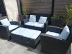 Tuinset 4 personen lounge, Ophalen, Zo goed als nieuw, Wicker, Tuinset