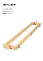2 Grenen balken, Doe-het-zelf en Bouw, Hout en Planken, Ophalen, Grenen, Nieuw, 200 tot 250 cm