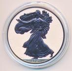 Verenigde staten 1 ounce 2021 in kleur-7, Ophalen of Verzenden, Zilver