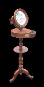 Zeldzame 19° eeuwse scheerspiegel ( Engels meubel ? ), Antiek en Kunst, Ophalen, Rechthoekig, 50 tot 100 cm, 150 tot 200 cm