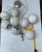 Hanglamp met 8 bollen, Ophalen of Verzenden, Zo goed als nieuw, 75 cm of meer, Glas