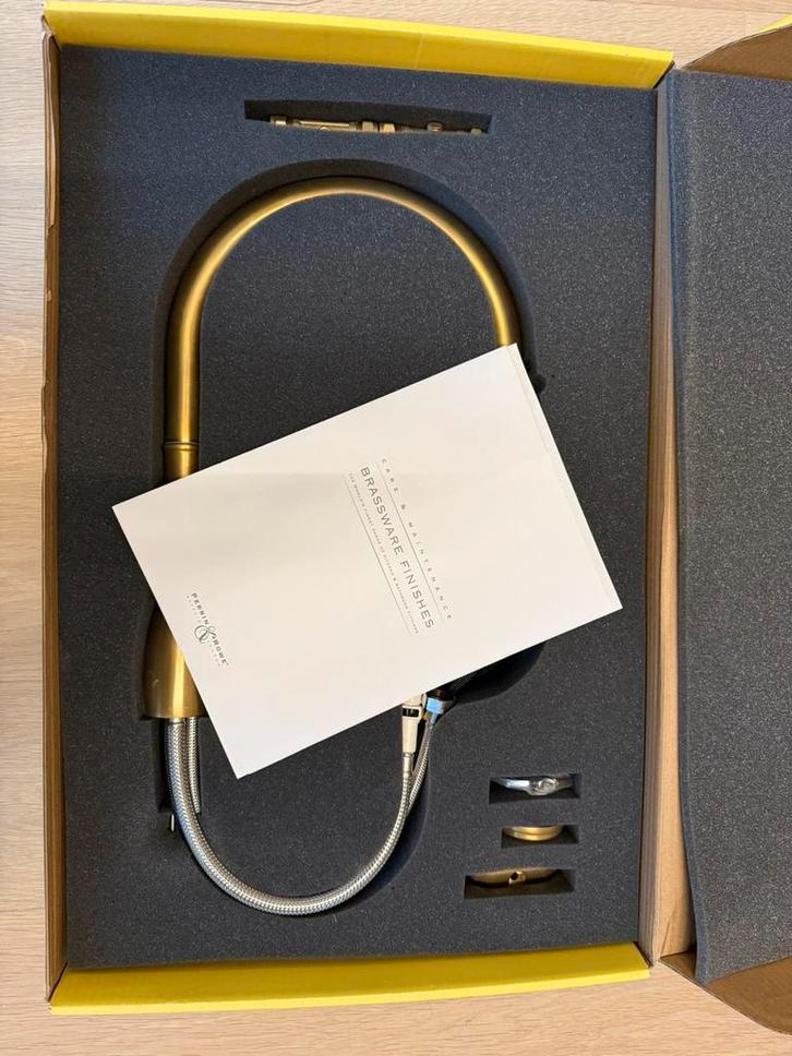 Brand new Perrin & Rowe kitchen tab aged brass, Huis en Inrichting, Keuken | Keukenelementen, Nieuw, Ophalen