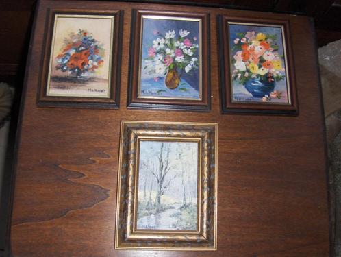 Peinture signée M.L'HoëST(10€ piece), Antiek en Kunst, Kunst | Schilderijen | Klassiek, Ophalen of Verzenden