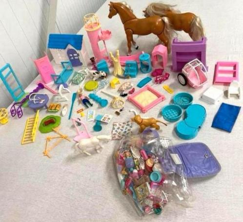 Partij oud vintage speelgoed, barbie cindy stacie mattel set, Verzamelen, Poppen, Accessoires, Ophalen of Verzenden