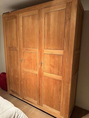 kleerkast massief teak beschikbaar voor biedingen