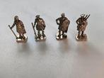 4 miniatuur krijgertjes, jaren 70, Verzamelen, Poppetjes en Figuurtjes, Ophalen of Verzenden