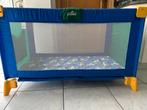 Plooibaar babybed blauw, Ophalen, Zo goed als nieuw, Minder dan 140 cm, Matras