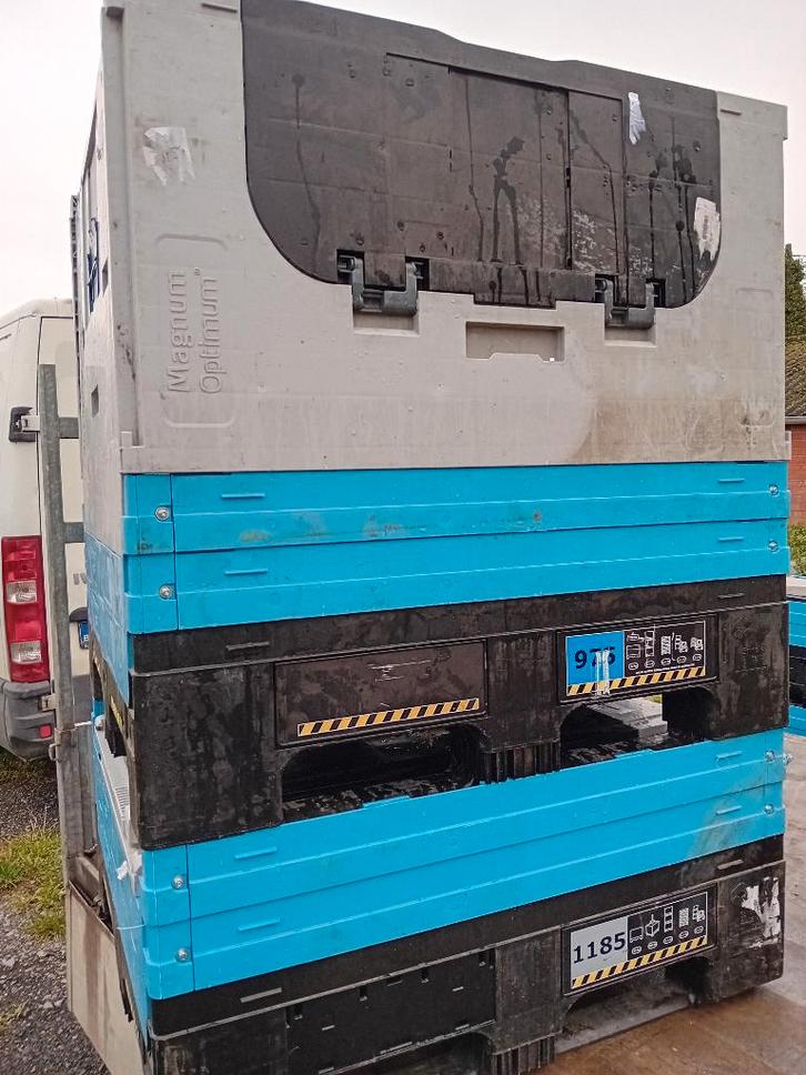 toeklapkisten -magnum optimum- plooibox palletbox kunststof, Doe-het-zelf en Bouw, Gereedschapskisten, Zo goed als nieuw, Ophalen