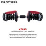 PH Fitness Verstelbare Dumbells Set 24KG - Smart Dumbbells, Sport en Fitness, Ophalen, Nieuw, Dumbbell