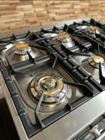 🔥 Poêle de luxe Boretti Majestic 90 cm noir brillant 6 brûl, Comme neuf, 5 zones de cuisson ou plus, Classe énergétique A ou plus économe