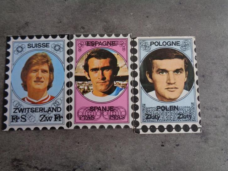 VANDERHOUT VOETBAL PRENTEN PLAATJES BEGIN JAREN 70, Verzamelen, Stickers, Ophalen of Verzenden