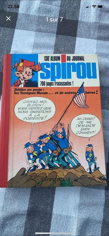 Livre vintage 130 album du journal Spirou 700 pages  1976 beschikbaar voor biedingen