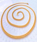 Chaine maille gourmette or jaune 18 carats, Handtassen en Accessoires, Kettingen, Ophalen of Verzenden, Zo goed als nieuw, Geel