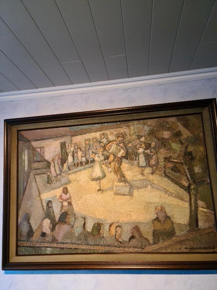 schilderij Jules Demeulemeester., Antiek en Kunst, Kunst | Schilderijen | Klassiek, Ophalen