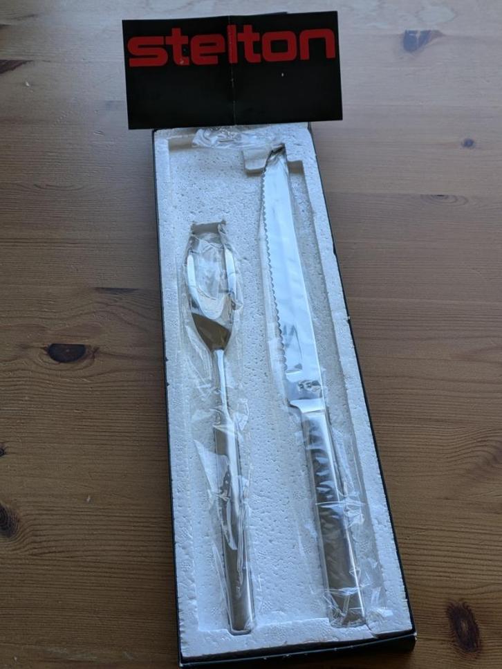 Stelton snijbestek mes en vork, nieuw!, Maison & Meubles, Cuisine | Couverts, Neuf, Ensemble de couverts, Inox ou Chrome, Résiste au lave-vaisselle