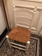 ANTIEKE HOUTEN STOEL KNOPPEN RIET ZITTING, Ophalen