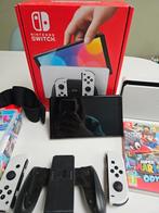 Nintendo Switch Oled met 4 spelletjes, Games en Spelcomputers, Ophalen, Gebruikt, Switch OLED, Met games
