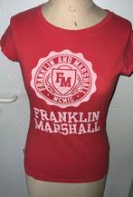 T-shirt Franklin & Marshall, Kleding | Dames, T-shirts, Gedragen, Maat 36 (S), Korte mouw, Verzenden