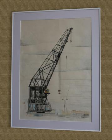 “Grote Gust” , aquarel van Guy Gruwier  beschikbaar voor biedingen