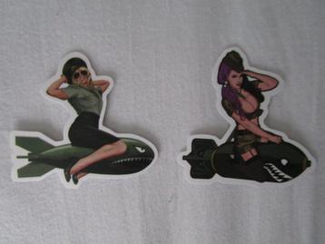 stickers pin-up, bom beschikbaar voor biedingen