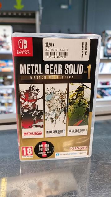 Jeu Switch METAL GEAR master collection V1