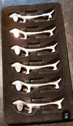 Porte-couteaux en métal argenté pour teckel, Antiquités & Art, Enlèvement ou Envoi