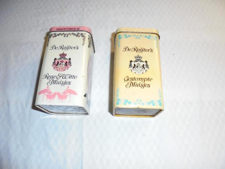 Vintage blikken doos De Ruyters, Verzamelen, Blikken, Gebruikt, Overige, Overige merken, Ophalen of Verzenden