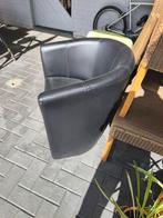 Twee mooie zwarte kuipzetels, Huis en Inrichting, Fauteuils, Ophalen, Zo goed als nieuw