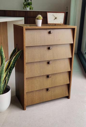 Minimalistische vintage schoenenkast beschikbaar voor biedingen