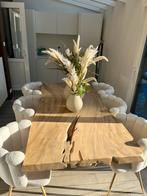 Table de salle à manger en bois massif, Maison & Meubles, Enlèvement, Comme neuf