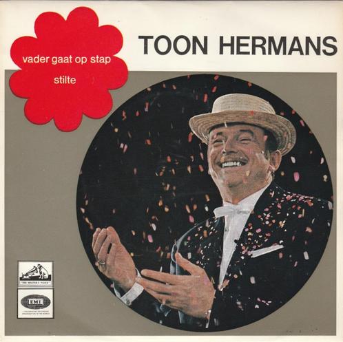 45T: Toon Hermans: Vader gaat op stap, Cd's en Dvd's, Vinyl | Nederlandstalig, Gebruikt, Overige formaten, Ophalen of Verzenden