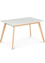 Table style  scandinave  extensible 4/6pers, Rechthoekig, Zo goed als nieuw, Ophalen