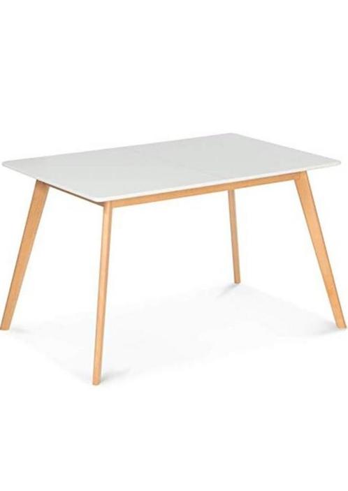 Table style  scandinave  extensible 4/6pers, Maison & Meubles, Tables | Tables à manger, Comme neuf, Rectangulaire, Enlèvement