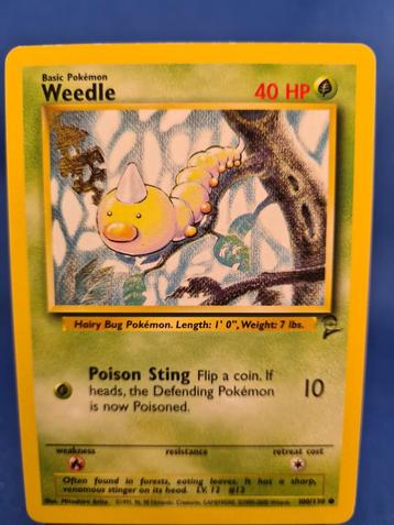 Weedle 100/130 - Base Set 2 beschikbaar voor biedingen