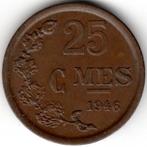 Luxembourg : 25 Centimes 1946 KM#45 Réf 16502, Enlèvement ou Envoi, Autres pays, Monnaie en vrac