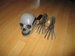 lichtgevende schedel en skelet handen halloween, Ophalen of Verzenden, Zo goed als nieuw, Versiering