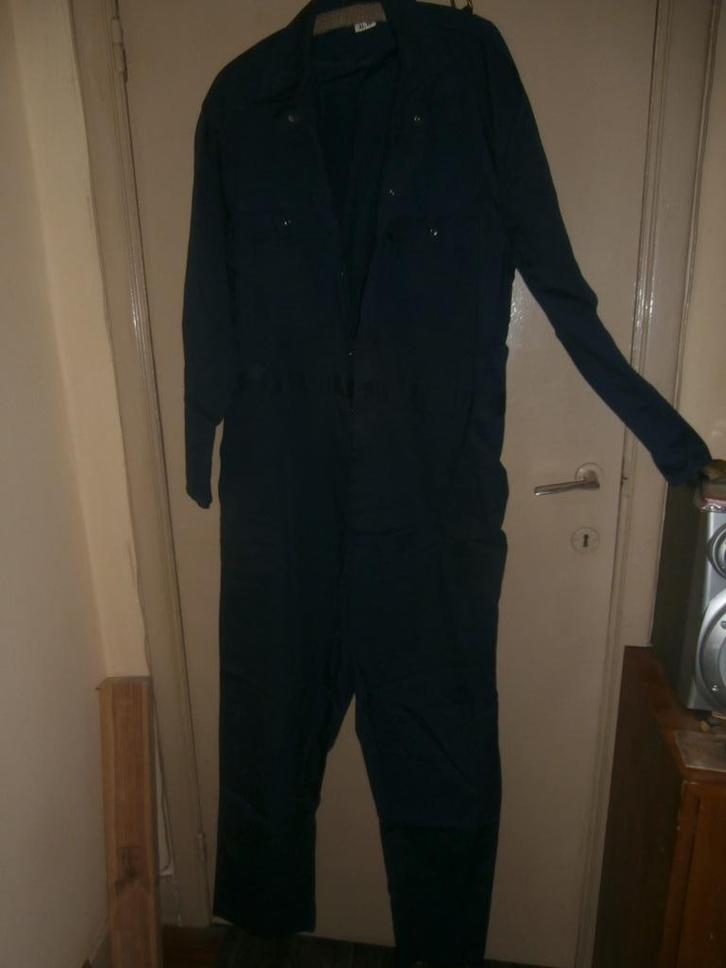 Marineblauwe werkoverall, Tuin en Terras, Werkkleding, Gebruikt, Heren, Ophalen