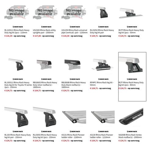 Rhino Rack Producten Roof rack Reserve onderdelen Spare Part, Auto diversen, Dakdragers, Nieuw, Verzenden