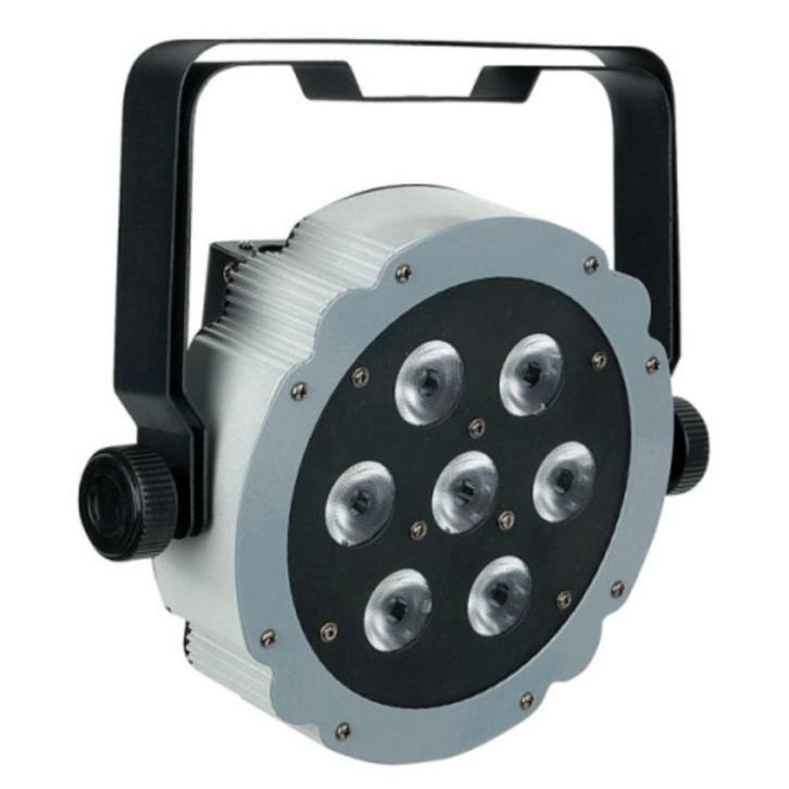 4 x Showtec Compact Par 7 Q4 RGBW + case, Muziek en Instrumenten, Licht en Laser, Zo goed als nieuw, Ophalen