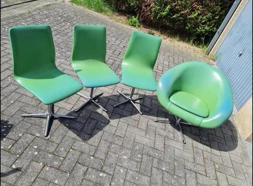 Vintage - 3 chaises et sièges - acheté en 1973, Maison & Meubles, Chaises, Utilisé, Quatre, Enlèvement