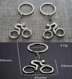 Mooie fiets sleutelhanger (Nieuw)  Chrome, Ophalen of Verzenden, Nieuw, Sport
