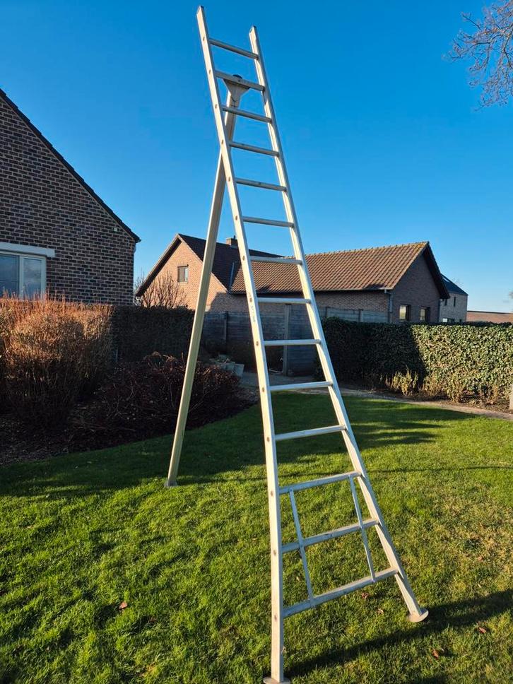 🎄  Solide pluk en snoeiladders  driepoot geanodiseerd🎄, Doe-het-zelf en Bouw, Ladders en Trappen, Zo goed als nieuw, Ladder